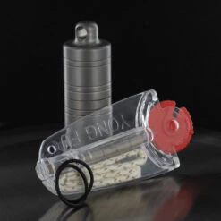 Titech Titanium Peanut Lighter Stonewash