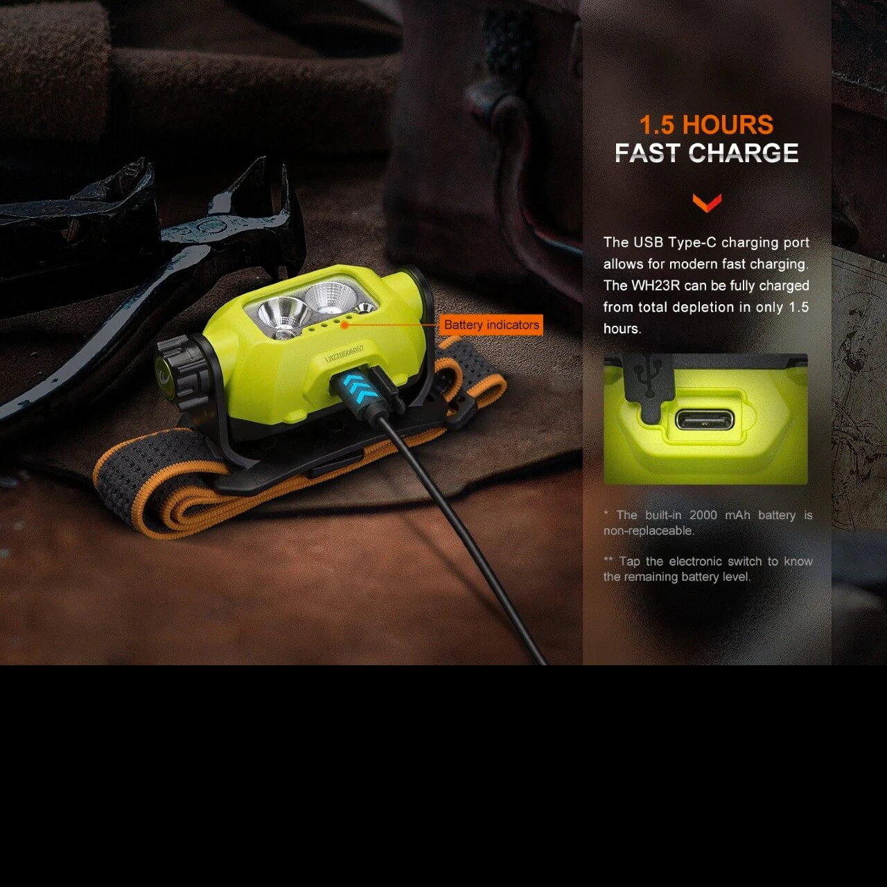 Fenix WH23R Rechargeable Gesture Sensing Headlamp 6 Fenix WH23R Rechargeable Gesture Sensing Headlamp - Image 4