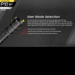 Nitecore P10 V2 -Survivor Gear Shop NITECORE P10V2det4 70021.1595247052