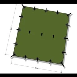 DD Hammocks 3 X 3 Tarp -Survivor Gear Shop dd 019det4 74434.1587403865