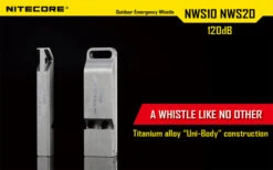 Nitecore Single Chamber Whistle -Survivor Gear Shop nitecore nws10det 03520.1587389198