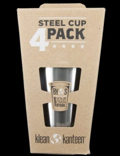 Klean Kanteen Steel Cup 295ml - 4 Pack -Survivor Gear Shop wit kssc10 4pk 15783.1587728695