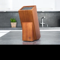 Boker Gusto Wood Knife Block -Survivor Gear Shop 03BO083det3 98012.1614853011