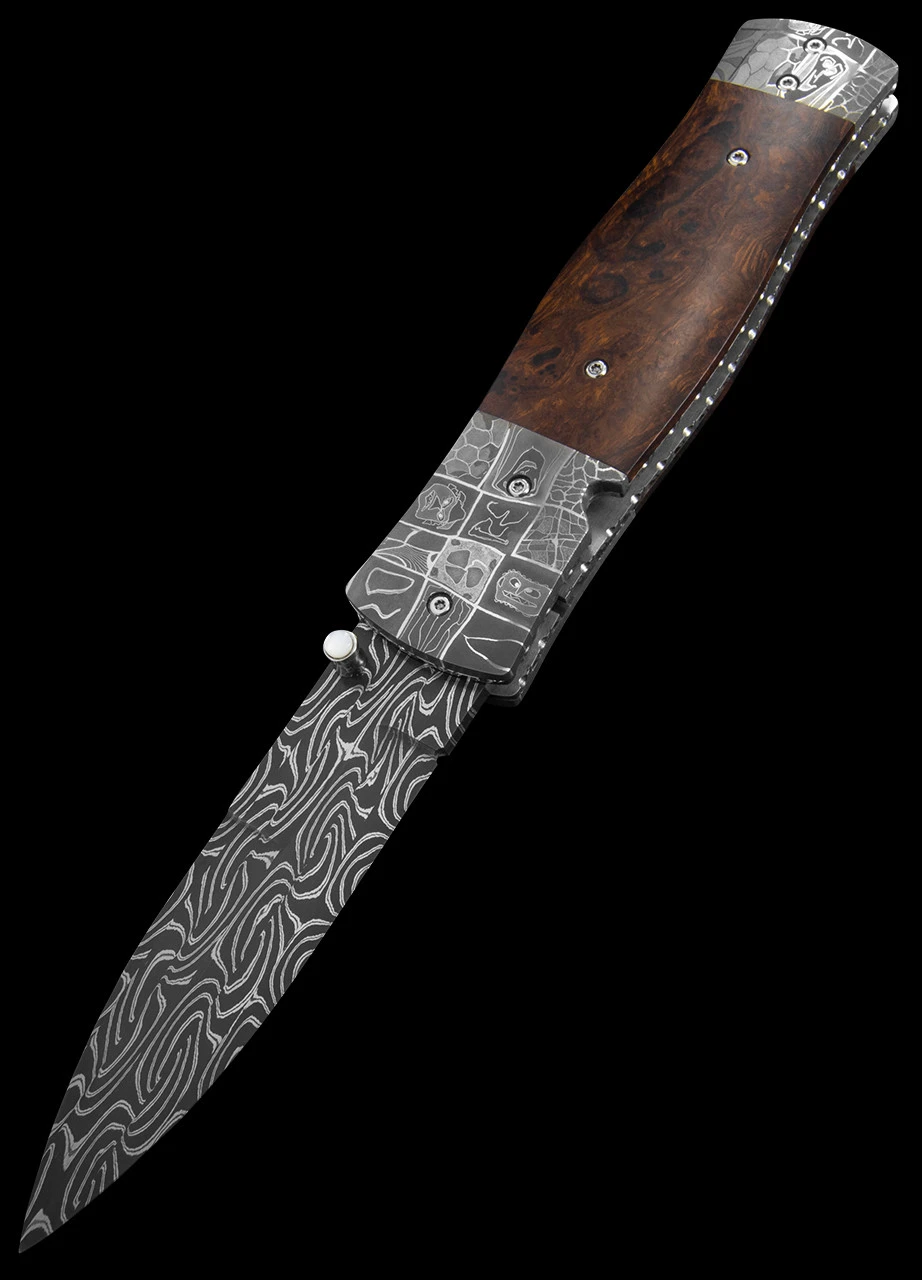 David Steier Custom Ironwood Damascus 3 David Steier Custom Ironwood Damascus