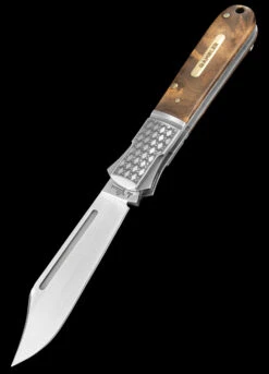 Andre De Villiers Gambler Burlwood NLA Folding Knife -Survivor Gear Shop ADV GAMB WOOD NLA 56342.1672753439.1280.1280 02518.1672844613