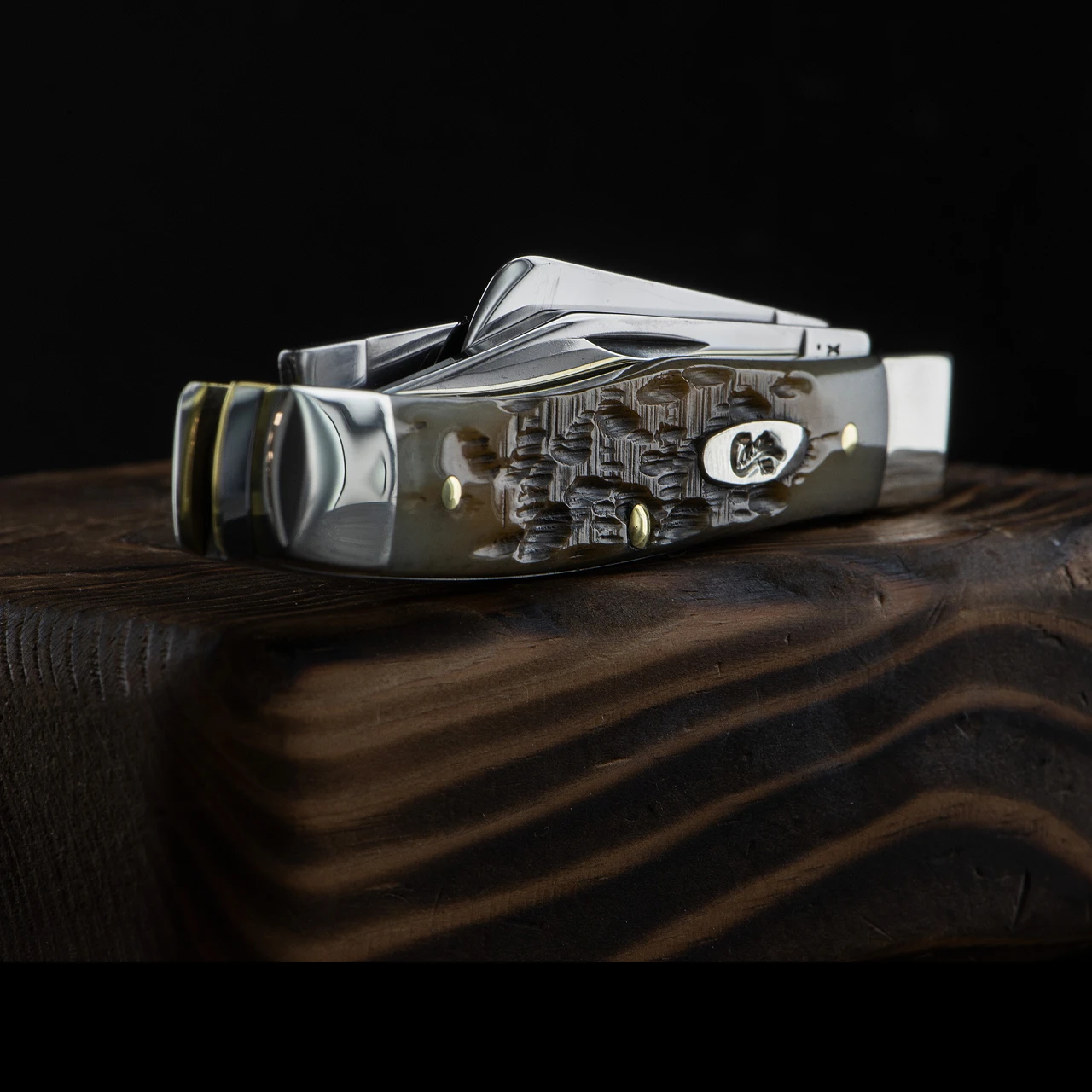 Case Stockman Amber Bone Carbon 5 Case Stockman Amber Bone Carbon - Image 3