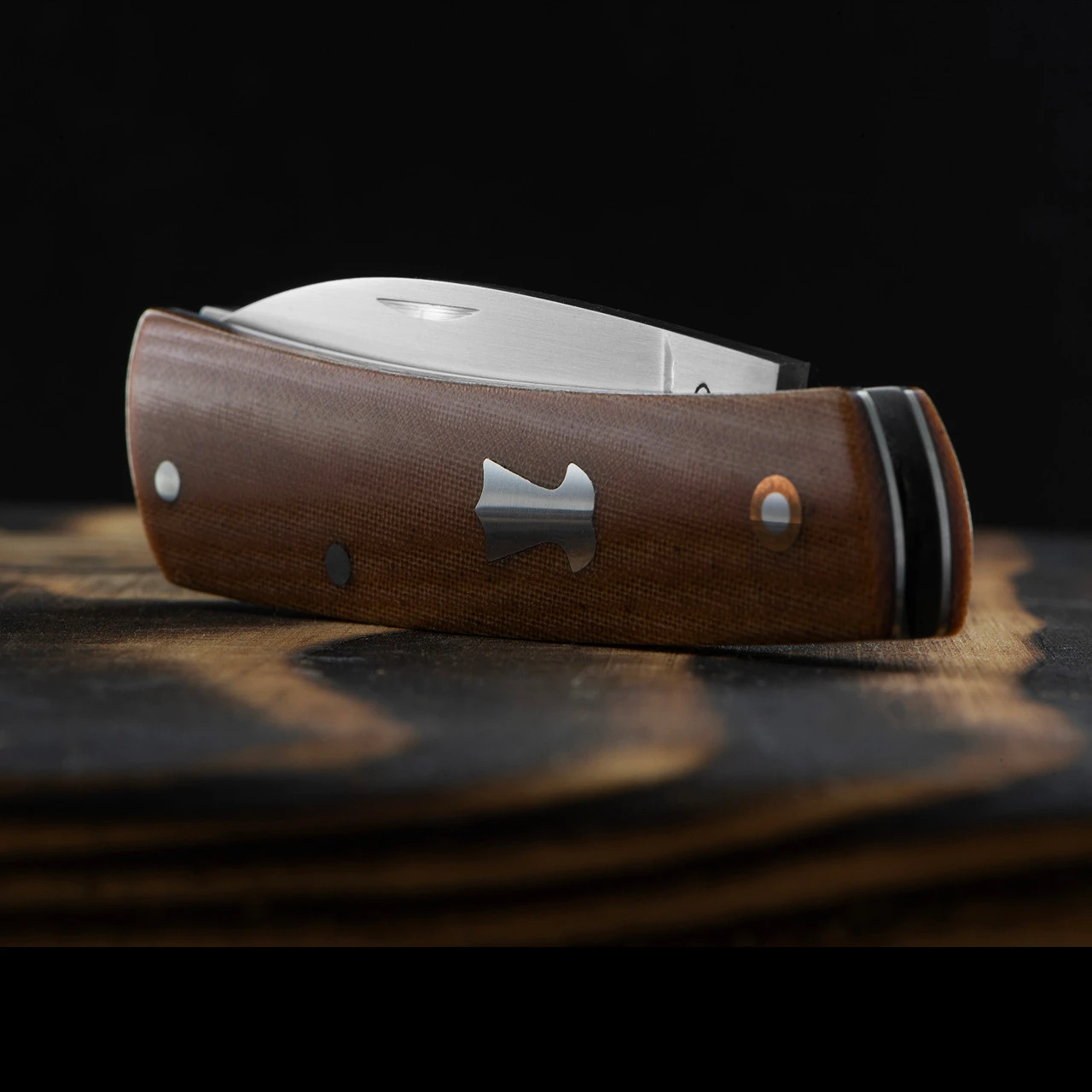 Chris Crawford Custom EDC-B Slipjoint Brown 5 Chris Crawford Custom EDC-B Slipjoint Brown - Image 3