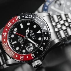 Davosa Ternos Pro GMT Automatic Black/Red Pentalink -Survivor Gear Shop DAVOS 16157109det2 78461.1646734371