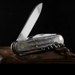 Fox Multipurpose Pocket Knife Stag 6 -Survivor Gear Shop FOX 2266CEdet2 26694.1655217873.1280.1280 98223.1655221711