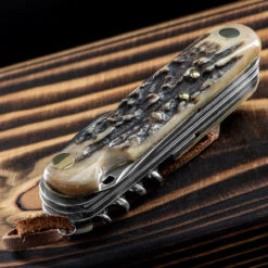 Fox Multipurpose Pocket Knife Stag 8 15 Fox Multipurpose Pocket Knife Stag 8 -Survivor Gear Shop FOX 2268 SCE.1 95964.1678276555