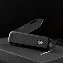 James Brand "The Elko" Aluminium Black -Survivor Gear Shop JB KN117100 00.1.2 49338.1652185222