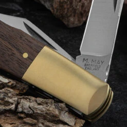 Michael May Barlow Walnut Folding Knife -Survivor Gear Shop MMK 0003.3 74984.1696519294.1280.1280 49170.1696843289