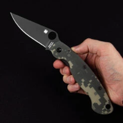 Spyderco Mili Digi Camo Black Blade Folding Knife -Survivor Gear Shop SC36GPCMOBK.1 87109.1695729085