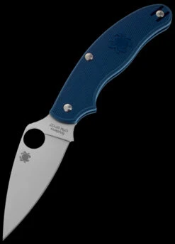 Spyderco UK Penknife Lightweight Dark Blue CPM SPY27 -Survivor Gear Shop SC94PCBL 32877.1694442612