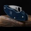 Spyderco UK Penknife Lightweight Dark Blue CPM SPY27 -Survivor Gear Shop SC94PCBLdet2 83672.1694442613