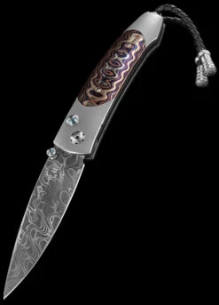 William Henry B05 Dark Fire Folding Knife -Survivor Gear Shop WH B05 DARKFIRE 03824.1686229113