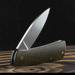 Chris Crawford Custom EDC-B Slipjoint Olive -Survivor Gear Shop olive 08493.1687968943