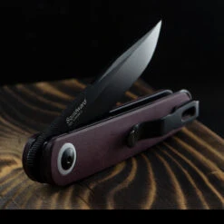Kizer Squidward Richlite Red Folding Knife -Survivor Gear Shop squidardrichlitedet2 76542.1686929123