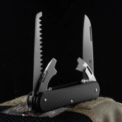Fox Vulpis 4 Saw Carbon Fibre Penknife 7 Fox Vulpis 4 Saw Carbon Fibre Penknife -Survivor Gear Shop vulpisCFdet 82397.1686567908